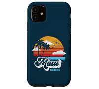 Maui Beach Hawaii Vintage Surf Throwback 80s Graphic Carcasa para iPhone 11