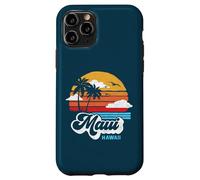 Maui Beach Hawaii Vintage Surf Throwback 80s Graphic Carcasa para iPhone 11 Pro