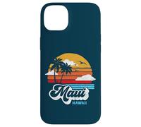 Maui Beach Hawaii Vintage Surf Throwback 80s Graphic Carcasa para iPhone 14 Plus