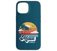 Maui Beach Hawaii Vintage Surf Throwback 80s Graphic Carcasa para iPhone 15