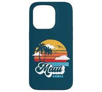 Maui Beach Hawaii Vintage Surf Throwback 80s Graphic Carcasa para iPhone 15 Pro