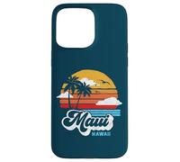Maui Beach Hawaii Vintage Surf Throwback 80s Graphic Carcasa para iPhone 15 Pro MAX