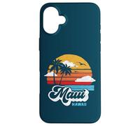 Maui Beach Hawaii Vintage Surf Throwback 80s Graphic Carcasa para iPhone 16 Plus