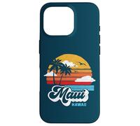 Maui Beach Hawaii Vintage Surf Throwback 80s Graphic Carcasa para iPhone 16 Pro