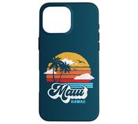 Maui Beach Hawaii Vintage Surf Throwback 80s Graphic Carcasa para iPhone 16 Pro MAX