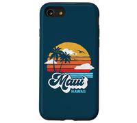 Maui Beach Hawaii Vintage Surf Throwback 80s Graphic Carcasa para iPhone SE (2020) / 7/8