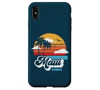 Maui Beach Hawaii Vintage Surf Throwback 80s Graphic Carcasa para iPhone XS MAX