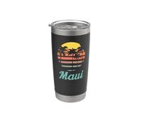 Maui Hawaii Vintage Sunset Vaso térmico de acero inoxidable de doble pared