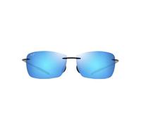 MAUI JIM Blue Hawaii Lighthouse Shiny Black Gafas, 63-12-135 Unisex Adulto