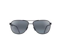 MAUI JIM Castles Gafas, Matte Black, 61 Unisex Adultos