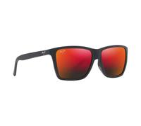 Maui jim cruzem gafas, matte black, 57-15-140 unisex adulto