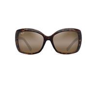 Maui Jim Gafas de sol polarizadas Orchid para mujer, Habana oscura brillante/bronce Hcl polarizado, Medium