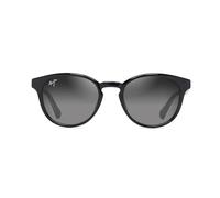 MAUI JIM Hiehie Gafas, Shiny Black w/Trans Light Grey, 50-20-145 Unisex Adulto