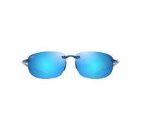 Maui Jim Hookipa Gafas, Shiny Transparent Blue, 64-14-140 Unisex Adulto