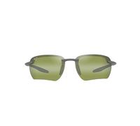 Maui Jim Hookipa Ultra G - Gafas de sol rectangulares, color gris mate/verde Ht polarizado, talla M