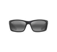 Maui Jim Kanaio Coast Gafas, Matte Soft Black/White/Blue, 61-16-130 Unisex Adulto