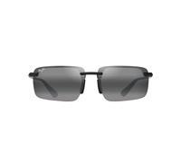 MAUI JIM Laulima Gafas, Matte Black, 61-14-140 Unisex Adulto