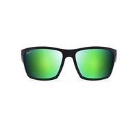 MAUI JIM Makoa Gafas, Matte Black, 61-16-140 Unisex Adulto