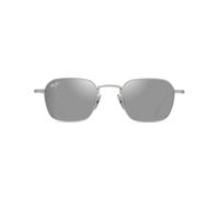 MAUI JIM Mekala Sunglasses, Matte Silver, 48-21-145 Unisex