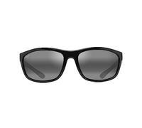 MAUI JIM Nuu Landing Gafas, Black Gloss w/Black Rubber, 62-17-125 Unisex Adulto