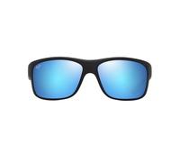 MAUI JIM Southern Cross Gafas, Matte Black/Blue, 63-15-120 Unisex Adulto