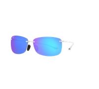 Maui Jim Unisex Sunglass Akau - Color del Marco: Transparente, Color de la Lente: Blue Hawaii Mirror Polarized