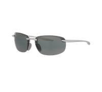 Maui Jim Unisex Sunglass Hookipa Ultra - Color del Marco: Plateado mate, Color de la Lente: Polarized Gris Degradado