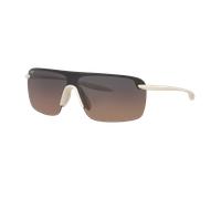 Maui Jim Unisex Sunglass Palulu - Color del Marco: Plateado mate, Color de la Lente: Bronce degradado