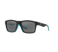 Maui Jim Unisex Sunglass The Flats - Color del Marco: Azul Verde, Color de la Lente: Gris