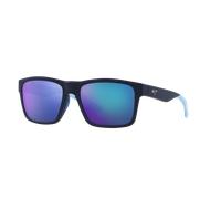 Maui Jim Unisex Sunglass The Flats - Color del Marco: Blue Multicolor, Color de la Lente: Polarizadas espejo azul
