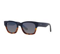 Maui Jim Unisex Sunglass Valley Isle - Color del Marco: Azul y marrón, Color de la Lente: Varios