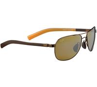 Maui Jim Unisex's Kaiwi Channel Polarized Rectangle Sunglasses, Grey Black Stripe/Neutral Grey Polarized, Large Fit