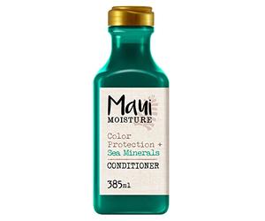 Maui Moisture. Acondicionador con protección de color y minerales marinos para cabello teñido. Sin agentes artificiales. Natural, vegano e hidratante. Todo tipo de cabello, 385ml