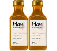 Maui Moisture Cuidado del cabello, Curl Quench+, aceite de coco, champú para cabello grueso y rizado, 385 ml (el embalaje puede variar) (Paquete de 2)