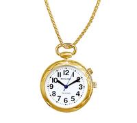 MAUJOY Reloj de voz clara y fuerte ultra delgado para mujer que habla la hora, fecha o hora de alarma para ancianos, visión o ciega, dorado, 36mm, Clásico