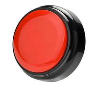 MAUJOY Reloj Parlante con Botones (Rojo+Negro) Voz Francesa Clara y Fácil de Entender, con Despertador Sonido, Ideal para Alzheimer, Discapacidades visuales, Ciegos y Mayores
