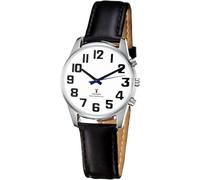 MAUJOY Reloj parlante con discapacidad visual I Reloj de pulsera para hombre que habla en alemán, reloj de pulsera para ciegos, fecha y hora, para ciegos, personas mayores y con demencia, Negro ,