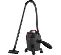 Mauk Aspiradora compacta en seco y húmedo, 1000 W, 10 L, función de soplado, color negro, función de soplado de aspiradora, Push&Clean, aspiradora industrial