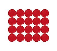 Maul - 20 mm 0.3 kg Imanes Maulpro de alta calidad redondos para pizarras - (Paquete de 20), color rosso