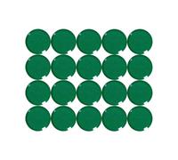 Maul, 20 mm 0.3 kg Imanes Maulpro de alta calidad redondos para pizarras, (Paquete de 20), color verde