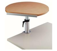 MAUL Atril de Mesa marrón Regulable con mordaza | trabajo cómodo, ajuste continuo, tablero inclinable, tope práctico, sujeción firme, acabado profesional