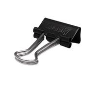 Maul Binder Clips 2154190 Paquete de 12 clips para carpetas, color negro