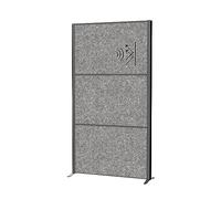 MAUL Biombo acústico LED MAULconnecto Uplight Gris Oscuro Antracita para