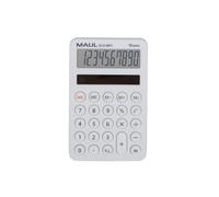 MAUL Calculadora Eco MD 1 | Calculadora Solar con 10 dígitos y 5 Funciones | Calculadora de Bolsillo de plástico 60% Reciclado | Calculadora de Escritorio para Oficina o Escuela | Ángel Azul/uz116 |