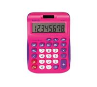 Maul Calculadora de Mesa MJ 550 Rosa compacta LCD 8 dígitos | lectura cómoda en visor inclinado, teclas contrastadas, energía solar y pila, formato ligero para escritorio