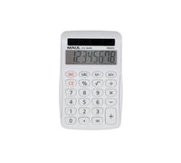 MAUL Calculadora básica MJ 455 – Solar, 8 dígitos, 80% plástico reciclado – Blanco