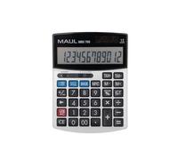 Maul Calculadora Comercial MBU 700 | Calculadora Grande con Funciones comerciales | Pantalla de 12 dígitos | Incluye función de margen de Coste de Ganancia | Solar/Batería | Negro