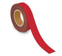 MAUL Cinta de identificación de 40 mm x 1 mm, Cinta rotulable con parte trasera magnética, versátil aplicación en la oficina, taller, almacén y cocina, se puede cortar individualmente, 10 m de