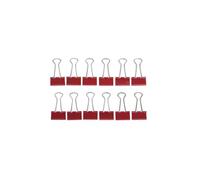 MAUL Clips foldback mauly® rojos 19 mm agarre firme