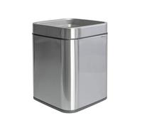 MAUL Cubo de basura con tapa MAULswing | Cubo de basura de plástico resistente | Cubo de basura con tapa basculante extraíble | Organizador para oficina, baño, cocina | gris oscuro (15 litros)